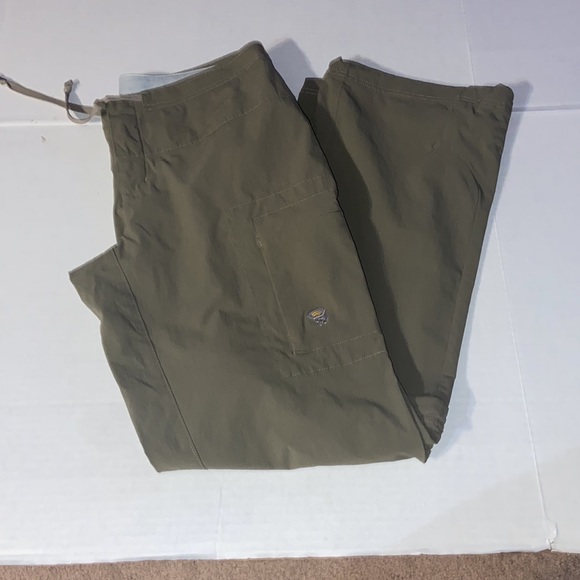 Mountain Hardware ladies 8 convertible pants dark khaki - Picture 3 of 4